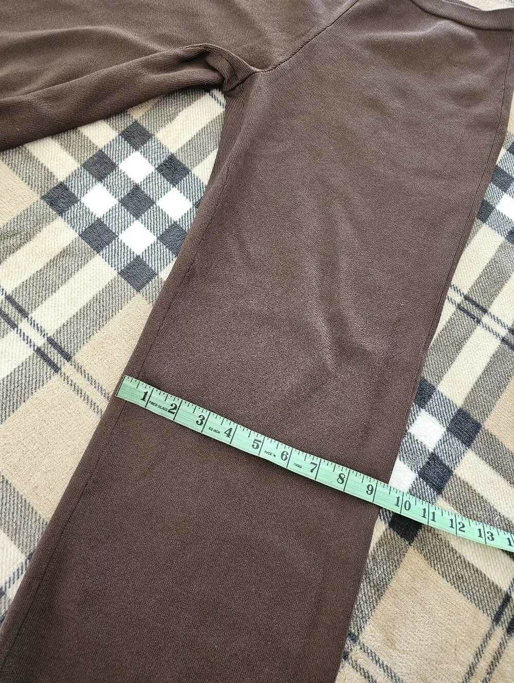 Wide-Leg Bootcut Pants in Dark Brown - Picture 8 of 9